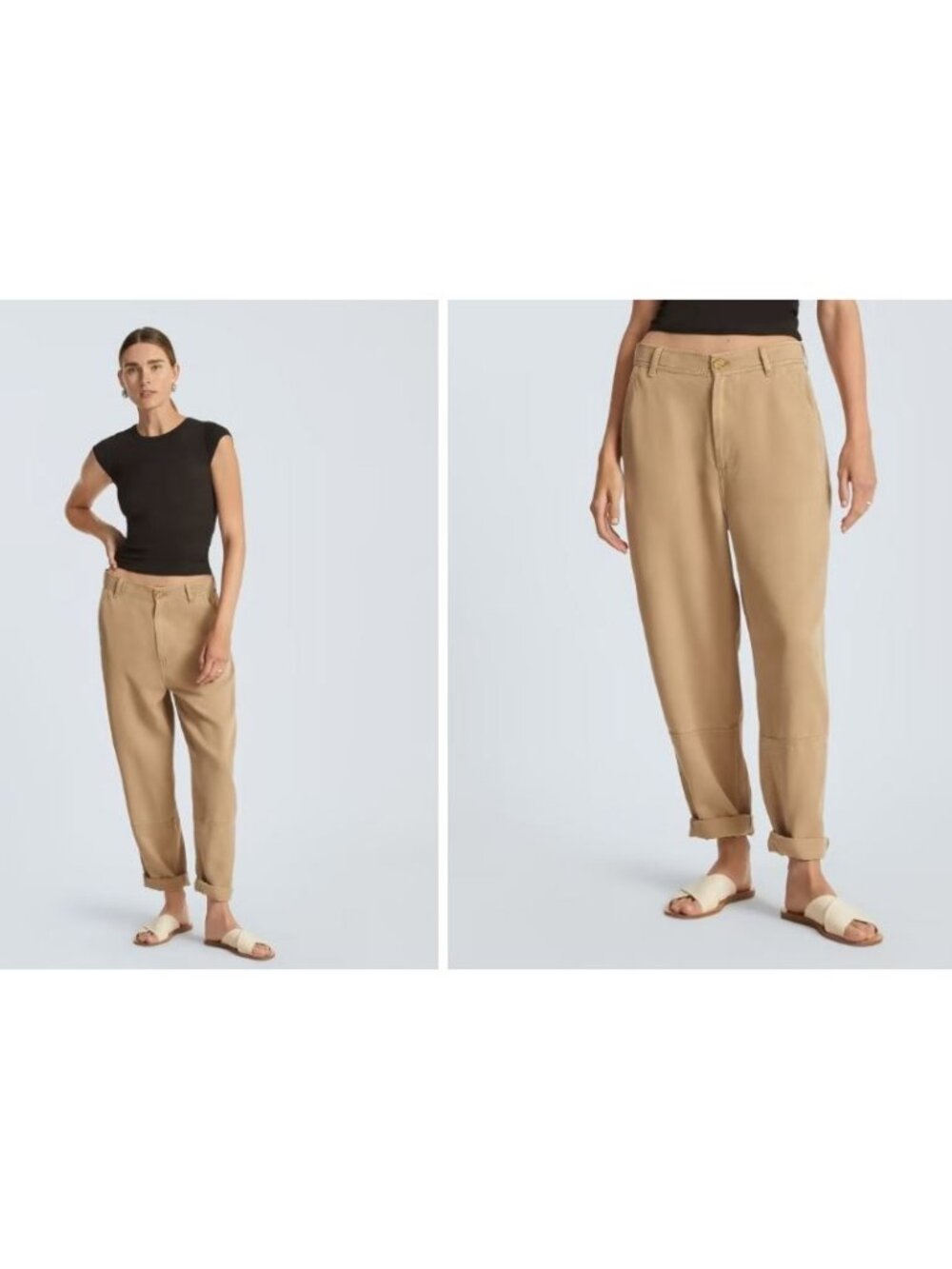 Everlane The TENCEL™ Relaxed Chino Dark Khaki Size 0 NWT